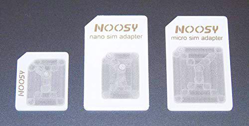 Nano SIM - Adaptador de Nano SIM a Micro SIM estándar y Micro SIM a SIM estándar