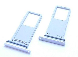 Handywest - Soporte para tarjetas SIM Galaxy Note 10 SM-N970F (plateado y plateado)