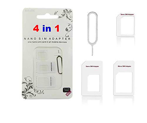 Adaptador 4 en 1 de tarjeta nano SIM a micro SIM para iPhone