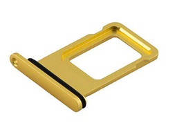 ICONIGON Reemplazo para iPhone 11 SIM Card Tarjetas Soporte con Junta (Amarillo)