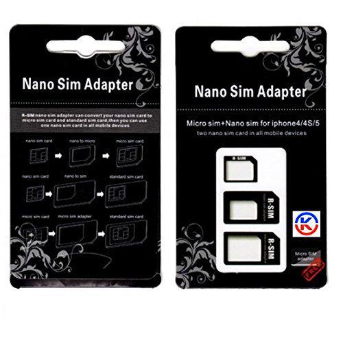 Kgc Doo 88 - Adaptador 3 en 1 Nano SIM, Negro