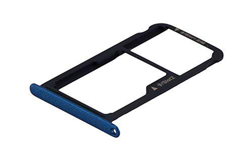 Reemplazo para P10 Lite Dual (Was-LX1) SIM e Micro-SD Card Tarjetas Soporte (Azul)