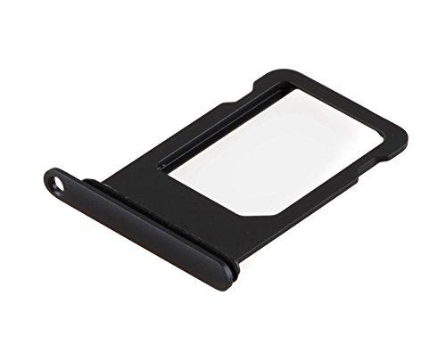 ICONIGON Reemplazo para iPhone 7 Plus SIM Card Tarjetas Soporte con Junta (Negro)