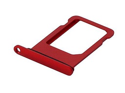 ICONIGON Reemplazo para iPhone 8 Plus SIM Card Tarjetas Soporte con Junta (Rojo)