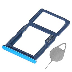 OnlyTech - Cajón para tarjeta SIM doble y tarjeta de memoria Micro SD del Huawei P30 Lite Azul + Herramienta de extracción