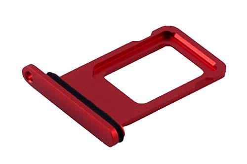 ICONIGON Reemplazo para iPhone 11 SIM Card Tarjetas Soporte con Junta (Rojo)