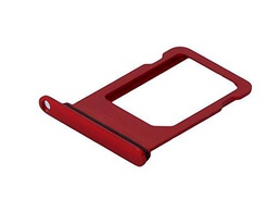 Reemplazo para iPhone 7 SIM Card Tarjetas Soporte con Junta (Rojo)