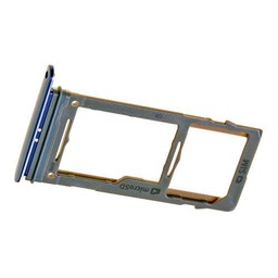 Repuesto Original, Bandeja Tarjeta SIM y SD para Samsung Galaxy S9 (SM-G960F), Azul