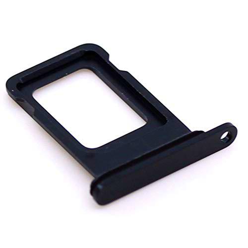 Soporte de tarjeta SIM compatible con Apple iPhone 12 Negro con paño de limpieza de pantalla mungoo