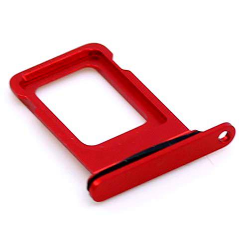 Soporte de tarjeta SIM compatible con Apple iPhone 12 Rojo con paño de limpieza de pantalla mungoo