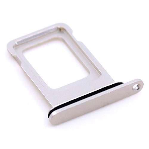 Soporte de tarjeta SIM compatible con Apple iPhone 12 Blanco con paño de limpieza de pantalla mungoo