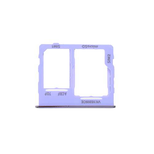 Compatible con Samsung Galaxy A32 5G A326 Bandeja para tarjeta SIM 1 + ranura SIM 2 o trineo para lector de memoria Micro SD (Purple)