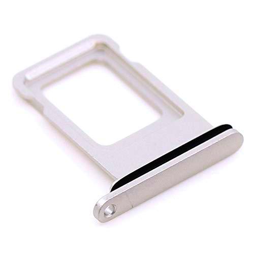 Soporte de tarjeta SIM compatible con Apple iPhone 11 Blanco con paño de limpieza de pantalla mungoo