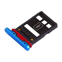 Try Tray - Bandeja de repuesto para tarjeta Nano de una sola tarjeta SIM y ranura para ranura para tarjeta de crédito compatible con Huawei P30 Pro VOG-L29&quot; (azul)