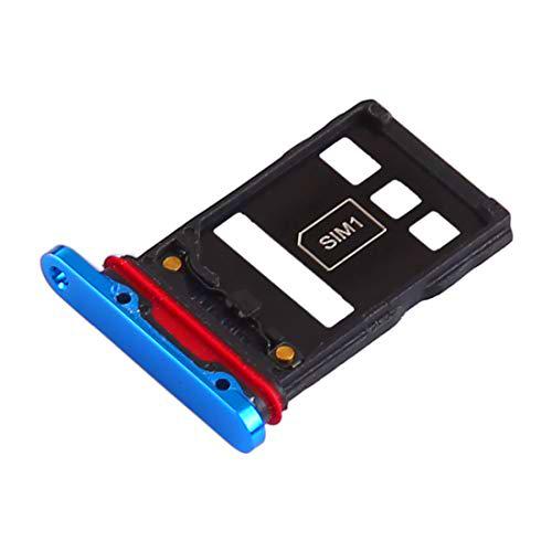 Try Tray - Bandeja de repuesto para tarjeta Nano de una sola tarjeta SIM y ranura para ranura para tarjeta de crédito compatible con Huawei P30 Pro VOG-L29&quot; (azul)