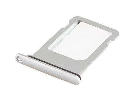 ICONIGON Reemplazo para iPhone 7 SIM Card Tarjetas Soporte con Junta (Plata)