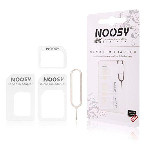 Noosy 4-in-1 Juego de adaptadores de Tarjeta Sim - Blanco