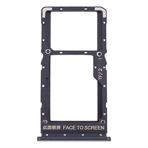 Compatible con Xiaomi Redmi Note 10 5G /Poco M3 Pro 5G /Note 10T 5G M2103K19G M2103K19C M2103K19PG Bandeja ranura para tarjeta SIM 1 + ranura SIM 2 o trineo para lector Memoria Micro SD (negro)