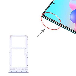 High-Tech Place Bandeja de tarjeta SIM + bandeja de tarjeta SIM / bandeja de tarjeta Micro SD para Redmi Note 10 5G / Poco M3 Pro 5G M2103K19G M2103K19C M2103K19PG M2103K19PI (negro)