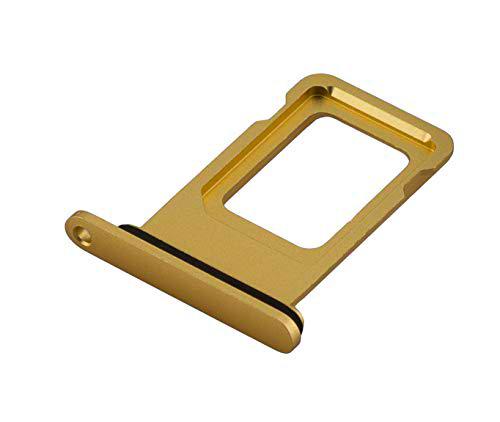 ICONIGON Reemplazo para iPhone XR SIM Card Tarjetas Soporte con Junta (Amarillo)