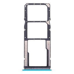 Compatible para Xiaomi Redmi 9T 4G / Redmi Note 9 4G M2010J19SC M2010J19SG M2010J19SY Carro Bandeja Tray Porta Tarjeta Nano Sim1+SIM2 + SLOT SLITTA Alloggio Memoria Micro SD (Verde)