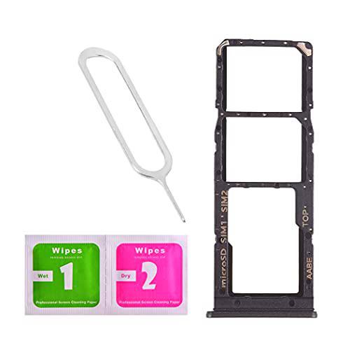 LNONLS Soporte de ranura para tarjeta SIM doble para Samsung Galaxy A12/A125 con bandeja de tarjeta SIM abierta y bandeja de tarjeta SD (todos los transportistas)