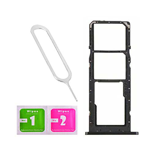 LNONLS Soporte de ranura para tarjeta SIM doble para Samsung Galaxy A02S/A025 con bandeja de tarjeta SIM abierta y bandeja de tarjeta SD (todos los transportistas)