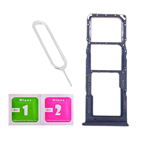 LNONLS Soporte de ranura para tarjeta SIM doble para Samsung Galaxy A02/A022 con bandeja de tarjeta SIM abierta y bandeja de tarjeta SD (todos los transportistas)