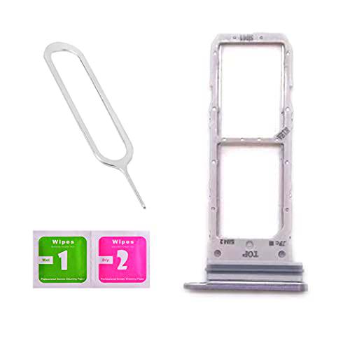 LNONLS Soporte de ranura para tarjeta SIM doble para Samsung Galaxy Note20 N980/5G N981 con bandeja de tarjeta SIM Open Eject Pin (todos los transportistas) (gris)