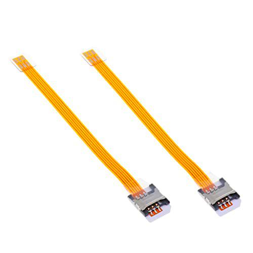 KOZEEY 2X Extensor de Tarjeta SIM para Teléfono Cable de Extensión de Enlace Micro Inversa a Tarjeta SIM