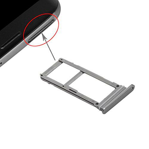 wortek - Soporte + Micro SD Tarjetas SIM para Samsung Galaxy S7 Dual Adaptador Tray Seguridad