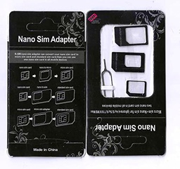 Adaptador de tarjeta SIM 3 en 1 (con pin eyector) para smartphones y Apple iPhone 4