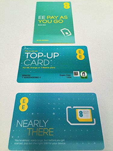 EE Orange 4GEE EE Pay As You Go Multi SIM - Incluye NANO/MICRO/SIM ESTÁNDAR SELLADAS ilimitadas llamadas