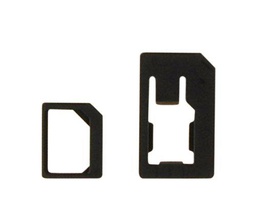 Cellux Nano SIM a Micro SIM/Mini-SIM Kit Adaptador Negro