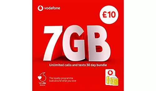 VODAFONE 87818 Tarjeta SIM 3 en 1 con texto&quot;Pay As You Go&quot;