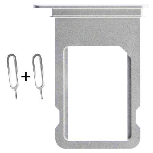 BisLinks® Para iPhone 7 Silver Sim Tarjeta Bandeja Poseedor Slot Reemplazo Parte + 2 Eject Pin