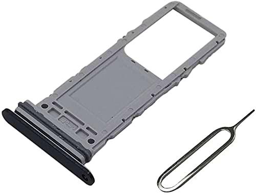 Lazyouth Ranura para bandeja de tarjeta SIM compatible con Samsung Note 10 N970U con pin de expulsión (negro)