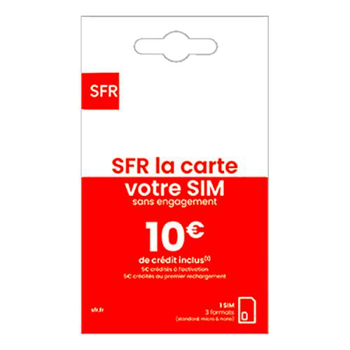 Tarjeta Sim SFR La Tarjeta 3 en 1