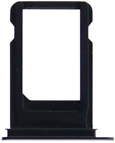 MicroSpareparts Mobile Sim Card Tray Black For iPhone 7-4.7&quot;