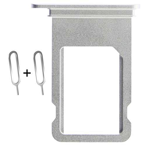 BisLinks® Para iPhone 7 Plus Silver Sim Tarjeta Bandeja Poseedor Slot Reemplazo Parte + 2 Eject Pin