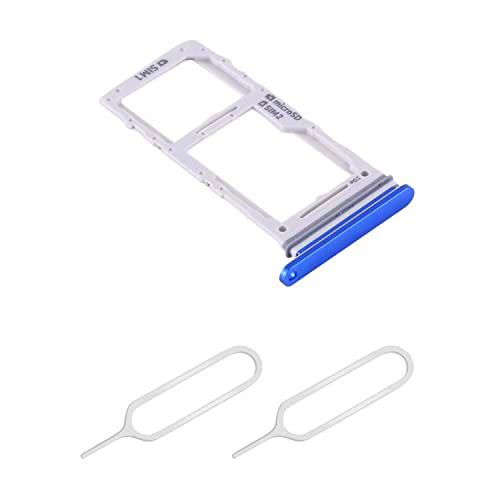 THE TECH DOCTOR Reemplazo Dual SIM Card Tray SD Slot para Samsung Galaxy Note 10 PLUS 6.8 pulgadas 2019 SM-N975F con 2x Sim Pin Open Eyector Tool (Azul)