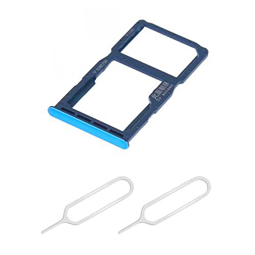 THE TECH DOCTOR Reemplazo Dual SIM Card/Nano SD Adapter Tray para Huawei P30 Lite 6.1 pulgadas 2019 con 2x Sim Pin Open Eyector Tool (Azul)