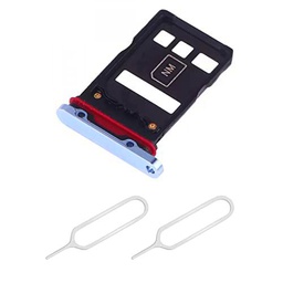 THE TECH DOCTOR Bandeja de repuesto para tarjeta SIM dual/nano adaptador para Huawei P30 Pro 6.4 pulgadas 2019 con 2 x herramienta de eyector abierto de pin Sim (cristal)