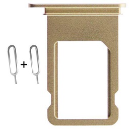 BisLinks® Para iPhone 7 Plus Gold Sim Tarjeta Bandeja Poseedor Slot Reemplazo Parte + 2 Eject Pin