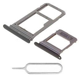 jbTec Soporte para tarjeta SIM dual + pin adecuado para Samsung Galaxy A5/A7 2017