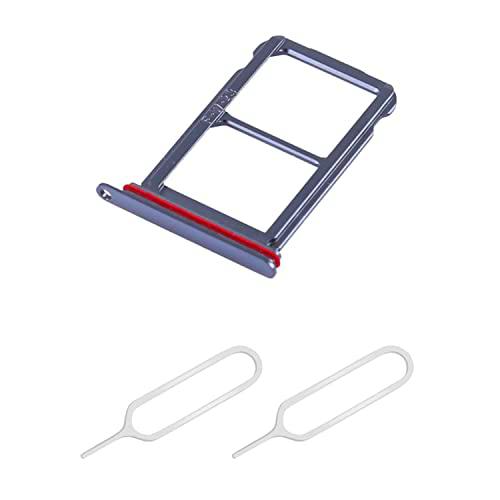 THE TECH DOCTOR Bandeja de tarjeta SIM dual de repuesto para Huawei P20 Pro 6.1 pulgadas 2018 con 2x Sim Pin Open Eyector Tool (Azul)