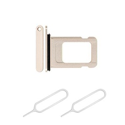 THE TECH DOCTOR Ranura para tarjeta de bandeja Sim de repuesto para iPhone 12 con 2 herramientas de eyector abierto de pin Sim (iPhone 12, blanco)