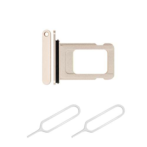 THE TECH DOCTOR Ranura para tarjeta de bandeja Sim de repuesto para iPhone 12 con 2 herramientas de eyector abierto de pin Sim (iPhone 12, blanco)