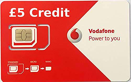 Tarjeta SIM de triple corte Vodafone Pay As You Go (tamaño estándar