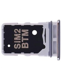 Bandeja SIM para Samsung Galaxy A80 A90 Adaptador Tarjeta Micro Dual Plata Gris